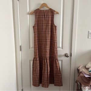 NWT Billie The Label Elodie Midi Dress - Birch Plaid (XS)